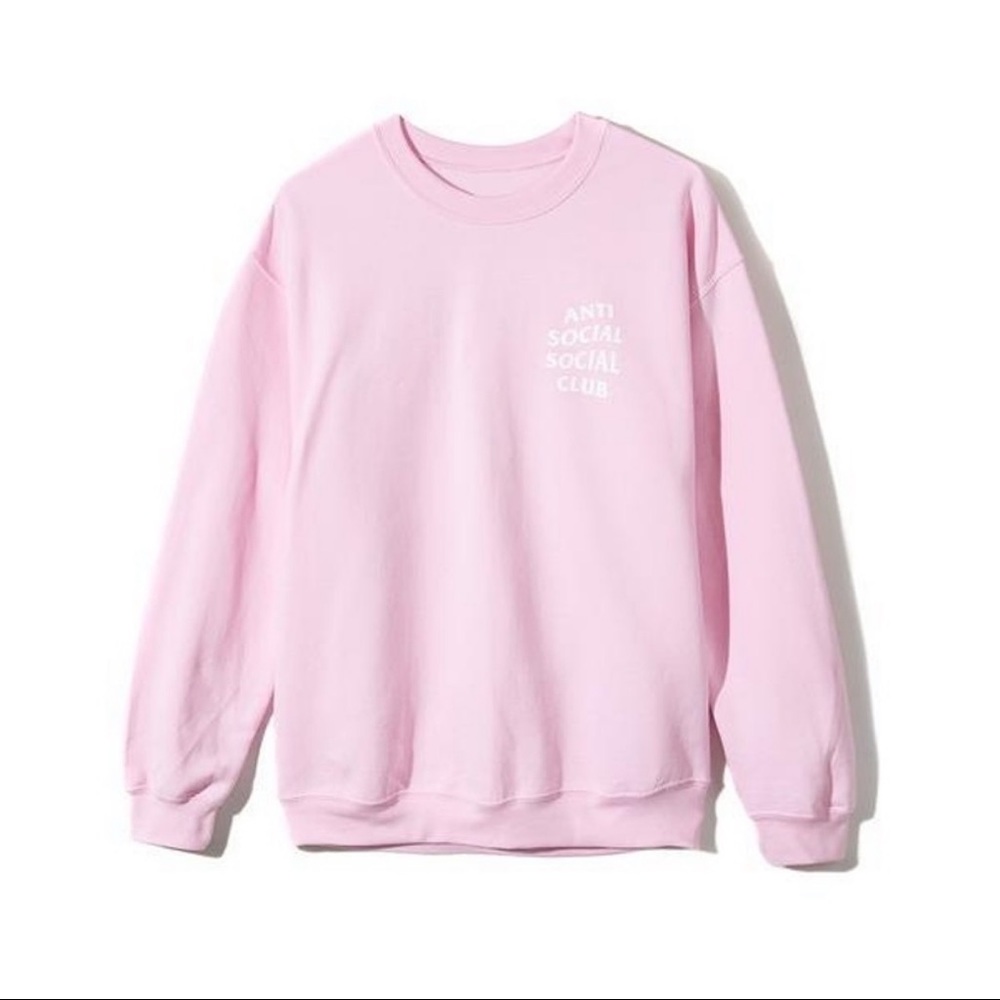 Anti social social club pink mind game sweatshirt